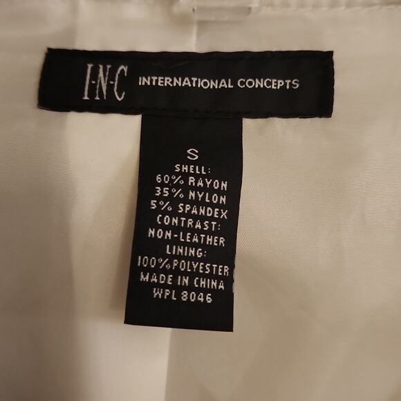 INC Faux Leather Moto Jacket, Small - Picture 4 of 7